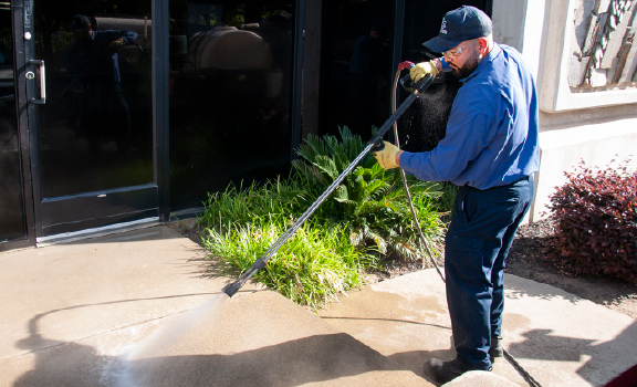Commercial Property Power Washing