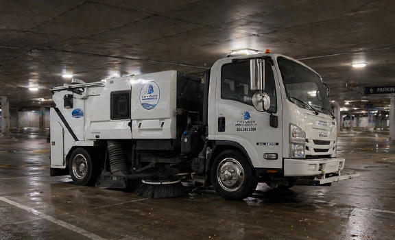 Commercial Property Street Garage Sweeping